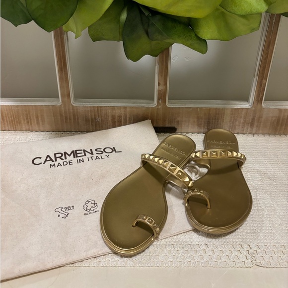 CarmenSol Sandals - Gold - Picture 1 of 5